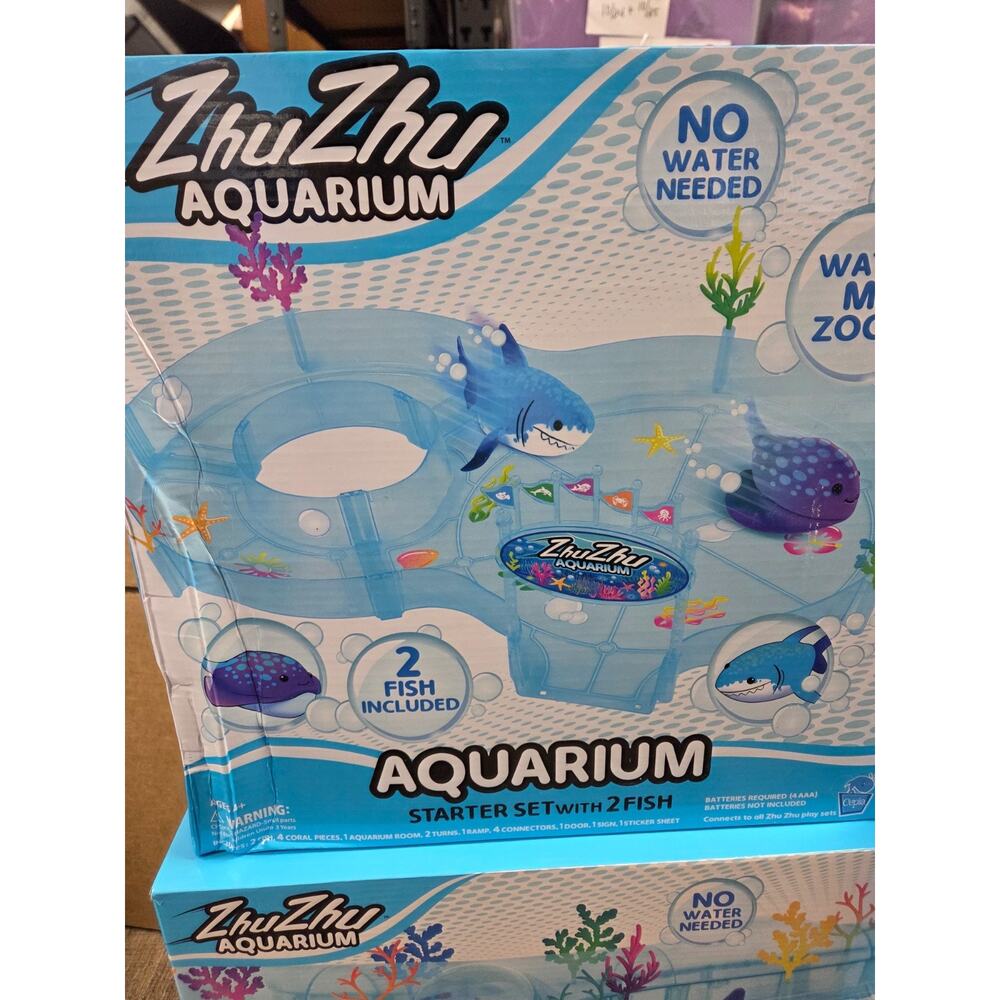 Zhu Zhu Pets Aquarium Starter Set Fish Submarine Coral Reef Tunnel Combo Lot - Picture 3 of 5